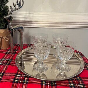 4 Royal Brierley England Cordial/Snifter/Sherry/Wine